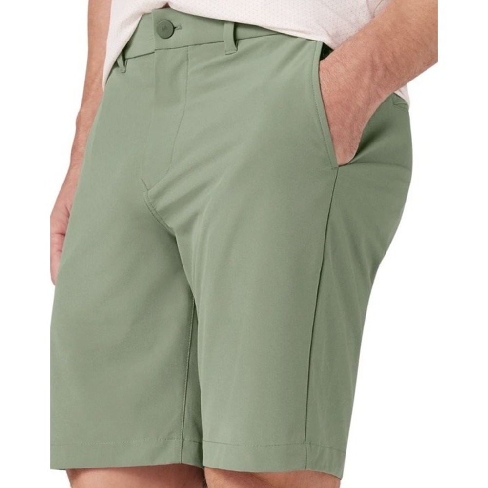 Mizzen + Main Shorts Leaf Green Helmsman Slim 7" Performance Chinos Golf Size 38